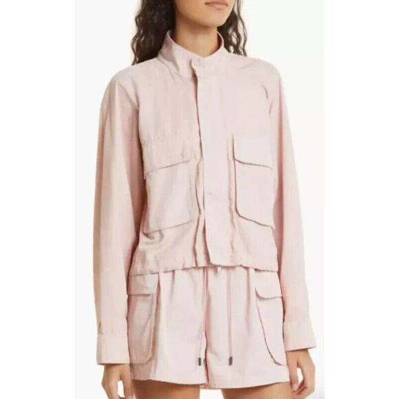 ATM AW5961-MB Women's Sz XS Oyster Pink Patch Pocket Cargo Jacket - Picture 14 of 14